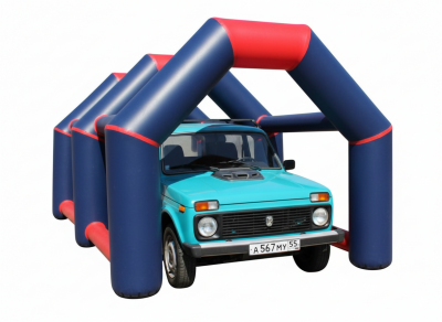 Надувной гараж для грузового автомобиля из ПВХ Быстровозводимый