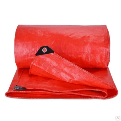 Тент - полог из тарпаулина цвет: красный